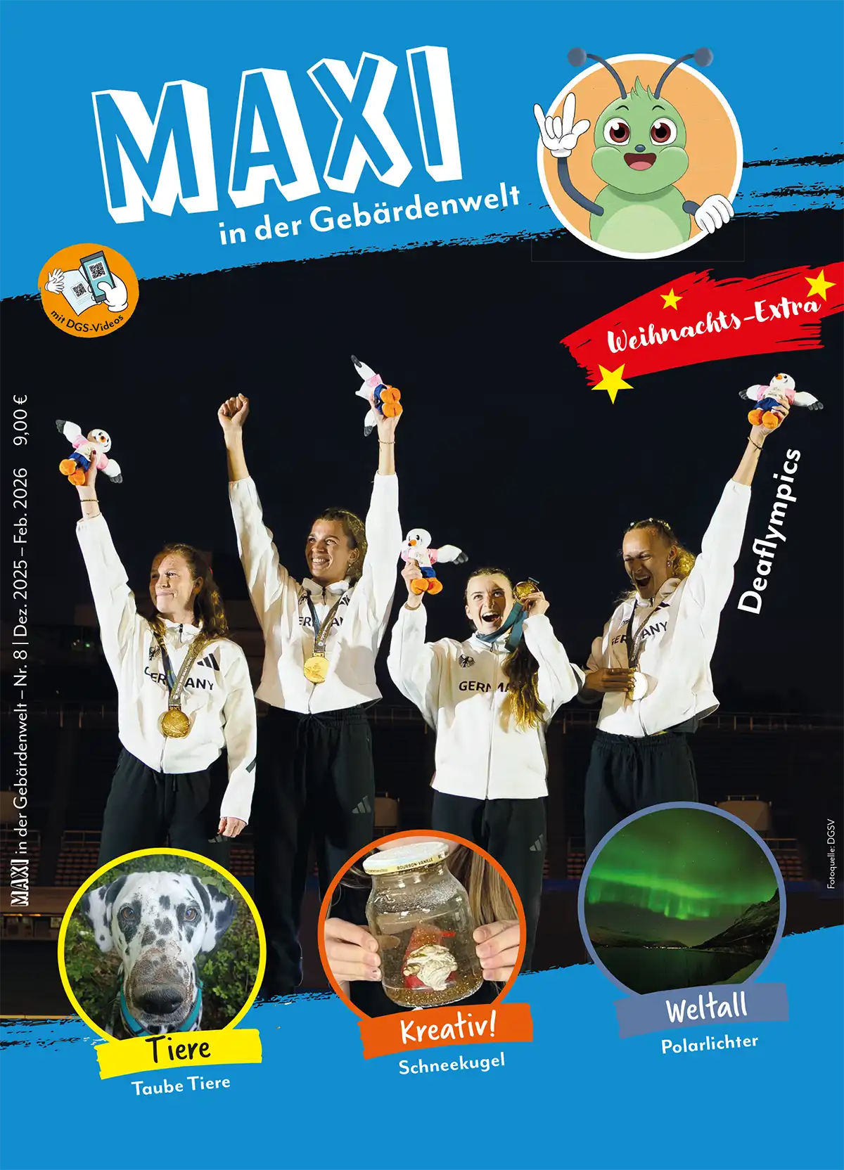 Das Cover der achten Ausgabe von MAXI in der Gebärdenwelt.